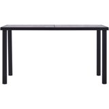 Furnova Jedilna miza črna in betonsko siva 140x70x75 cm mediapan, (21946587) | Shoptok.si