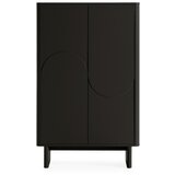 MOME Črna omarica 80x130x40 cm Solei – | Shoptok.si