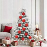  Set božićnih kuglica XL 9 pcs Crvena Plastika | shoptok.hr