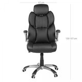 Songmics uredska stolica, crna, OBG65BK | shoptok.hr