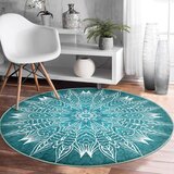 Mila Home Turkizna pralna/primerna za robotski sesalnik okrogla preproga ø 80 cm Comfort – | Shoptok.si