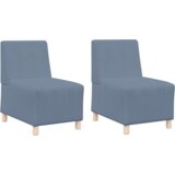 SOFA Chiar 2 pcs Plava 55 x 74 x 82 cm Baršunasta tkanina | shoptok.hr