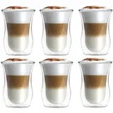Komplet 6 dvostenskih kozarcev, 300 ml