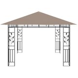  Sjenica s mrežom protiv komaraca 4x3x2,73 m smeđe-siva 180 g/m² | shoptok.hr