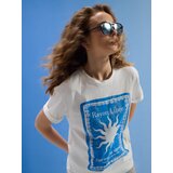 Sinsay Pamučna majica s printom na leđima | shoptok.hr