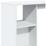 vidaXL Barski stol s policom bijeli 124x46x103,5 cm konstruirano drvo | shoptok.hr