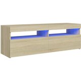 TV ormarić s LED svjetlima boja hrasta sonome 120x35x40 cm | shoptok.hr