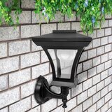  LED solarna zidna lampa TIRANA LED/1,2V 1800 mAh IP44 crna | Eponuda.com