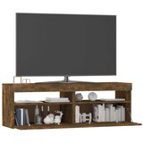 TV ormarić s LED svjetlima boja dimljenog hrasta 120x35x40 cm | shoptok.hr