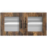  Zidni stakleni ormarić LUCCA Dimljeni hrast 80 x 31 x 40 cm | Eponuda.com