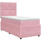  Boxspring krevet s madracem Ružičasta 90 x 200 cm Baršun | shoptok.hr