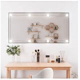  Stensko ogledalo z LED lučmi 50x100 cm stekleno pravokotno | Shoptok.si