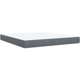 vidaXL Box spring postelja z vzmetnico temno siva 180x200 cm žamet | Shoptok.si