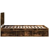  Konstrukcija postelje z vzglavjem Dimljeni oreh 120 x 200 cm, (5000102706) | Shoptok.si