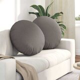 vidaXL Sedežne blazine 2 pcs Taupe Ø60 x 21 cm blago | Shoptok.si