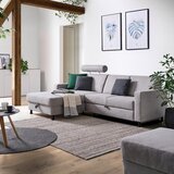 XORA sedežna garnitura, tkanina platinaste barve | Shoptok.si