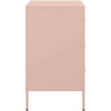 vidaXL Noćni ormarići 2 kom ružičasti 36x39x68 cm hladno valjani čelik | shoptok.hr