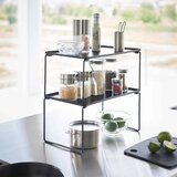 YAMAZAKI Crna metalna dodatna kuhinjska polica 41x24 cm Tower – | shoptok.hr