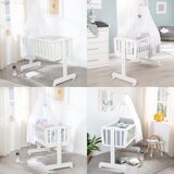 Roba Bijela kolijevka na kotačićima 40x90 cm – | shoptok.hr