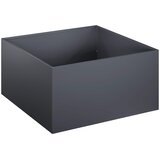  Vrtna saksija 2 kom. Antracit 40 x 40 x 30 cm Čelična vrata | shoptok.hr