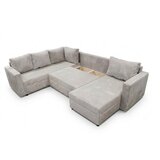 P & B SEDEŽNA GARNITURA, rebrasti žamet bež | Shoptok.si