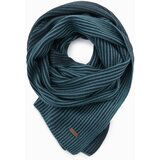 Ombre Knitted men's two-tone striped scarf - navy blue and sea Cijene