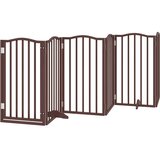  Vrata za pse s vratašcima 15 panela sklopiva 750 cm drvo topole | shoptok.hr