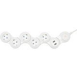 Home Produžni kabl, podesivi, 5 utičnica, 1.5 mm²,1.4 met, USB – NVH 05K / USB | Eponuda.ba