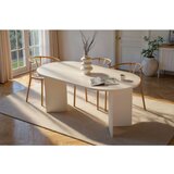 Hanah home Sablin - Wood White Wood White Dining Table | ePonuda.com