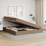  Krevet s madracem i skladištem 2 kom. Boja cappuccina Koža Smeđa 200 x 200 cm | Shoptok.si