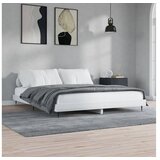 vidaXL Okvir za krevet visoki sjaj bijeli 150x200 cm konstruirano drvo Cijene