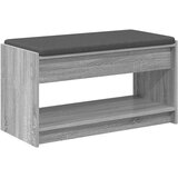  Klupa za hodnik s jastukom Sivi Sonoma 83 x 38 x 45 cm | shoptok.hr