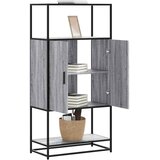  Visoka ploča siva Sonoma 68x35x139 cm Konstruirano drvo i metal | shoptok.hr