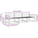  Set vanjskih sofa 3 kom. Prirodna Čvrsto drvo akacije | shoptok.hr