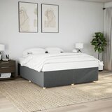 vidaXL Posteljni okvir brez vzmetnice temno siv 180x200 cm tkanina Cene
