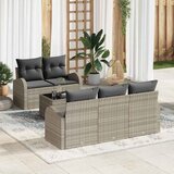  Sjedeća garnitura za vrt Svjetlosiva 55 x 55 x 37 cm poliratan | Eponuda.com