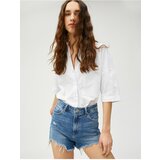 Koton Shirt - White - Slim fit Cene