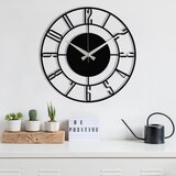  enzoclock - S011 black decorative metal wall clock Cene'.'