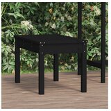  Vrtna klupa crna 80 x 44 x 45 cm od masivne borovine | shoptok.hr