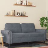vidaXL dvosed temno siv 140 cm žamet | Shoptok.si