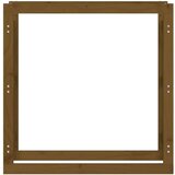 vidaXL Stalak za drva za ogrjev boja meda 100x25x100 cm od borovine | shoptok.hr