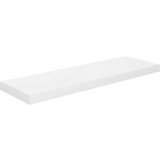 vidaXL plutajuća zidna polica visoki sjaj bijela 80x23,5x3,8 cm MDF | shoptok.hr