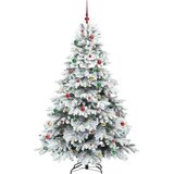 vidaXL Umestno božično drevo med 300 LED Zelena 210 cm PE in PVC | Shoptok.si