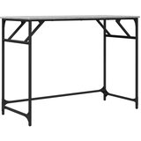 Maison Chic Pisalna miza - pisarniška miza - Računalniška miza siva sonoma 100x45x76 cm inženirski les in jeklo, (21785738) Cene