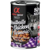 Alpha Spirit alfa spirit Dog Meatballs 6 x 400 g - Piletina i kurkuma | shoptok.hr