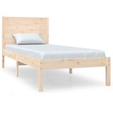 Maison Chic Posteljni okvir - Enojna postelja - Postelja za odrasle trden les 75x190 cm-J15476, (21768826) | Shoptok.si