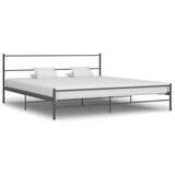 Maison Chic Posteljni okvir - Dvoposteljna postelja - Zakonska postelja siv kovinski 200x200 cm-J5483, (21768298) | Shoptok.si