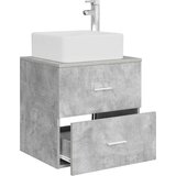 Umivaonik s policom Betonska siva 49,5 x 41 x 63 cm | shoptok.hr