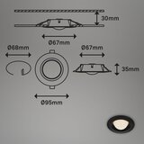 BRILONER 7056-035 - SET 3x LED ugradno plafonsko svetlo za kupatilo LED/3W/230V IP44 | Eponuda.com