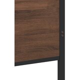  Metalni okvir kreveta bez madraca smeđa boja hrasta 140x200 cm | shoptok.hr